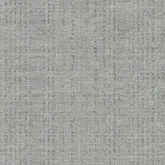 Grauer, strukturierter Stoff mit dezentem, sich kreuzendem Gittermuster.